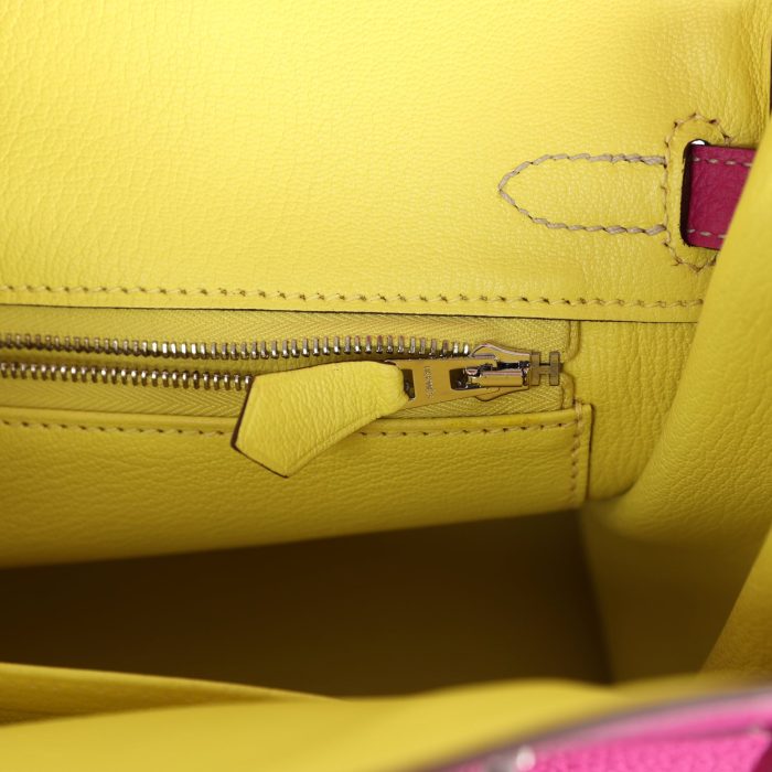 Handmade Bag HSOB(HSS) 25 Rose Poupre Verso Togo Brushed Palladium Hardware - 图片 7
