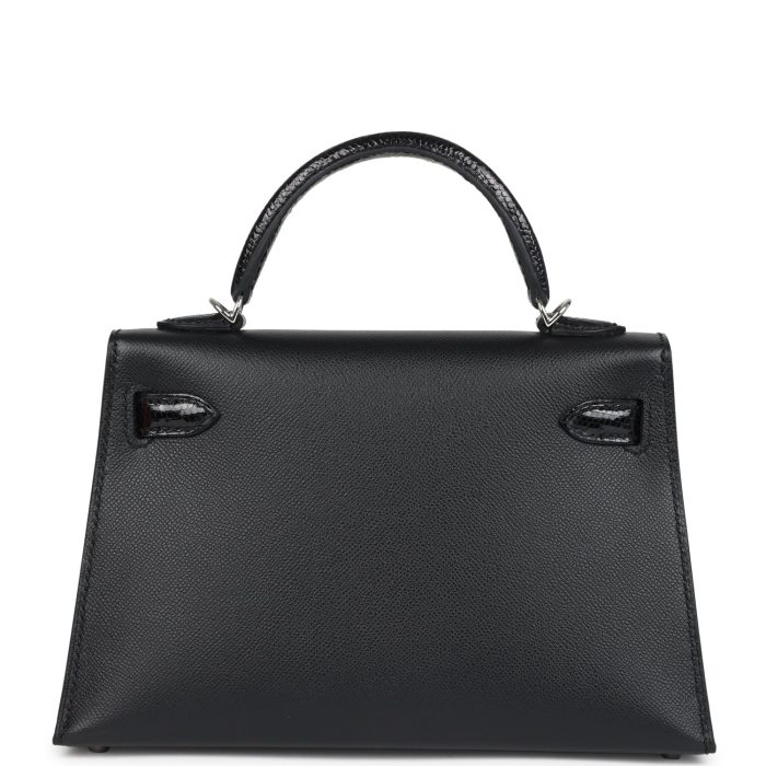 Handmade HKS 20 Black Madame and Shiny Varanus Lizard Touch Palladium Hardware - 图片 4