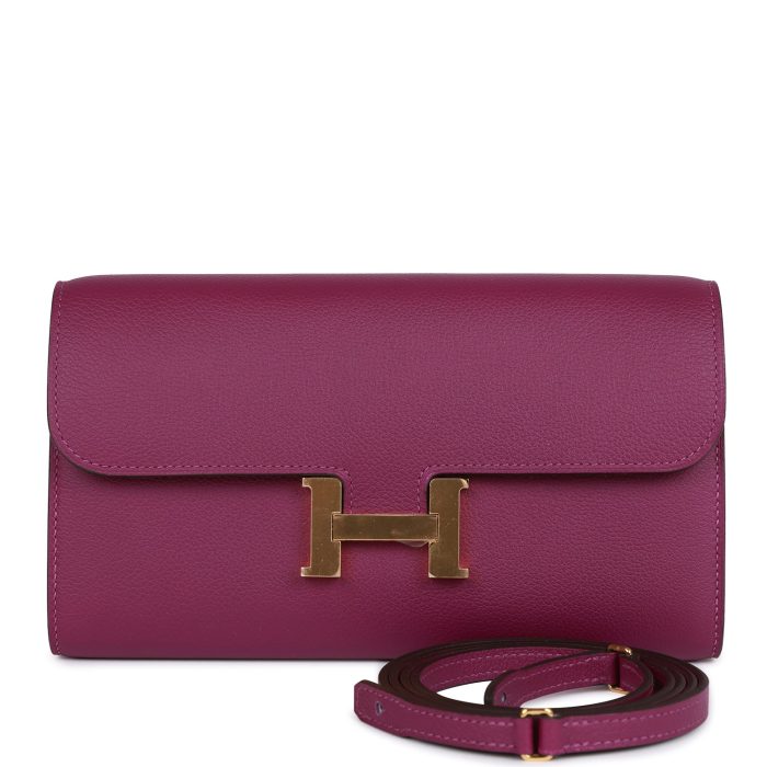 Handmade Bag HC Wallet To Go Anemone Evercolor Gold Hardware
