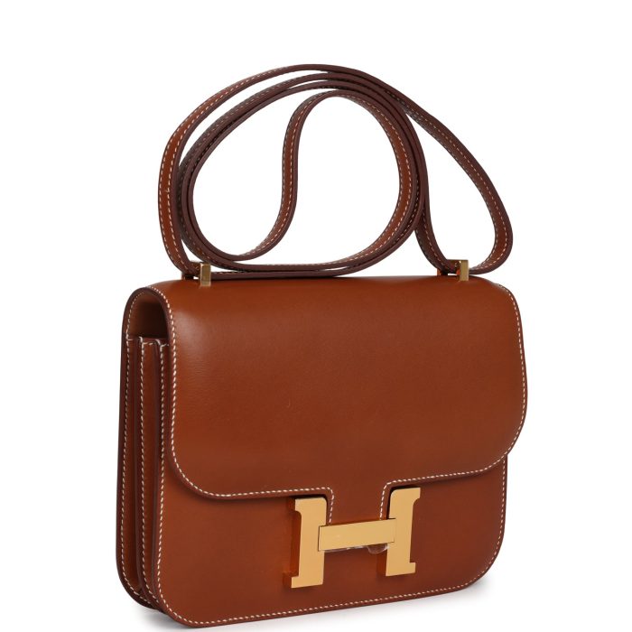 Handmade Bag HC 18 Fauve Barenia Gold Hardware - 图片 2