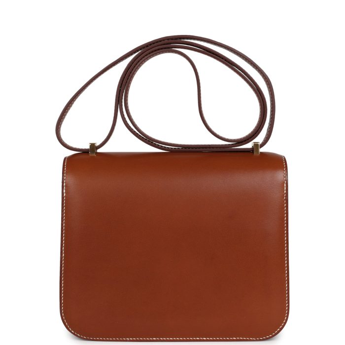 Handmade Bag HC 18 Fauve Barenia Gold Hardware - 图片 4