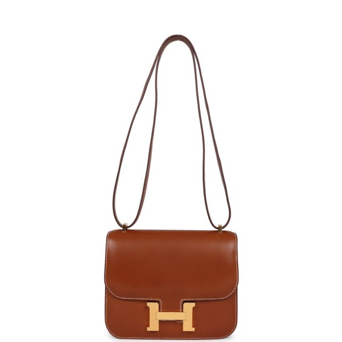 Handmade Bag HC 18 Fauve Barenia Gold Hardware - 图片 6