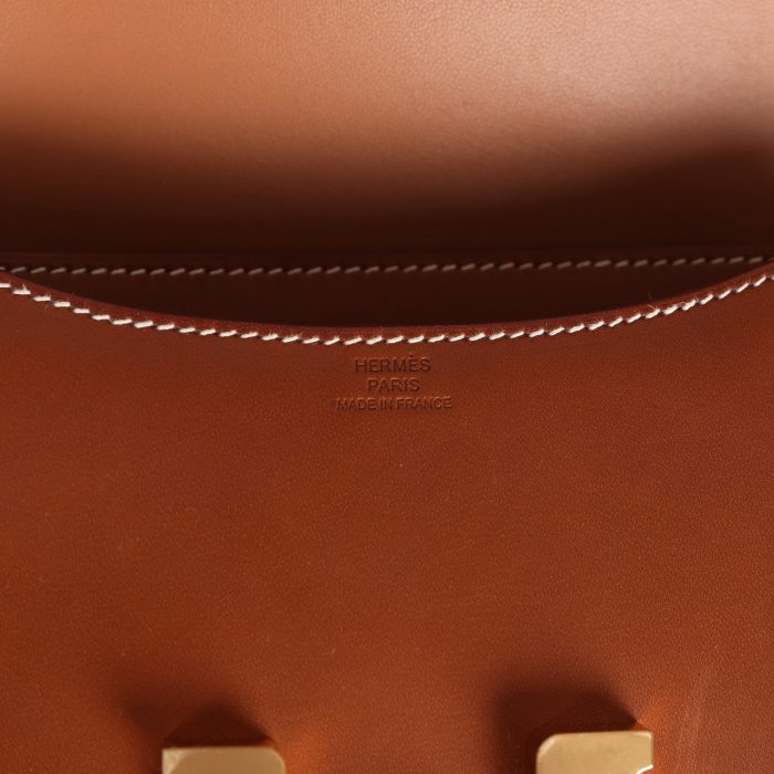 Handmade Bag HC 18 Fauve Barenia Gold Hardware - 图片 7