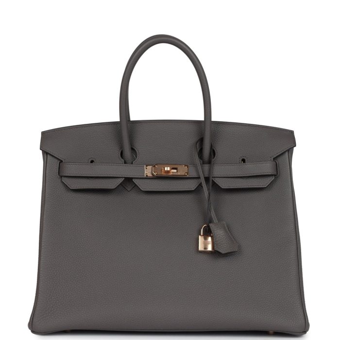 Handmade Bag HB 35 Etain Togo Rose Gold Hardware