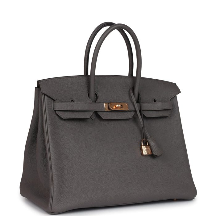 Handmade Bag HB 35 Etain Togo Rose Gold Hardware - 图片 2