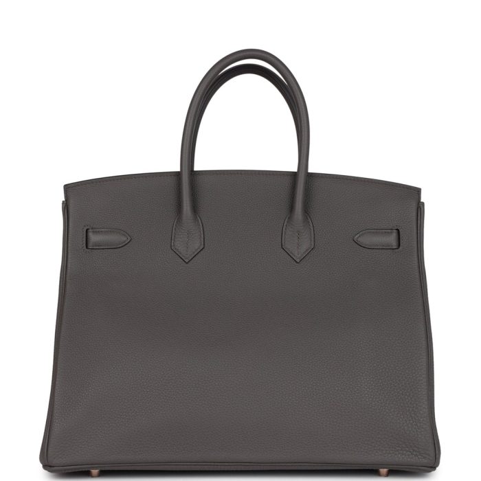Handmade Bag HB 35 Etain Togo Rose Gold Hardware - 图片 4