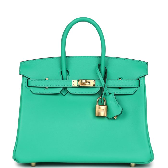Handmade Bag HB 25 Menthe Swift Gold Hardware