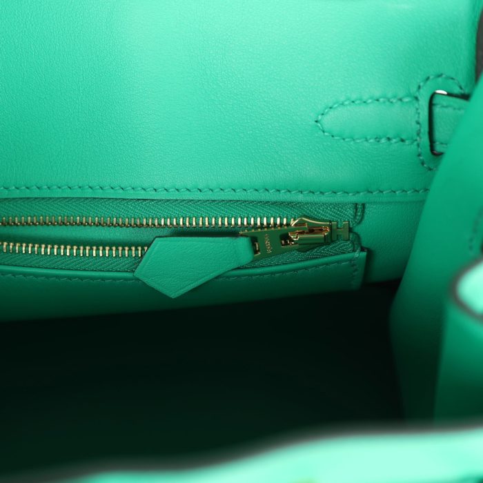 Handmade Bag HB 25 Menthe Swift Gold Hardware - 图片 8