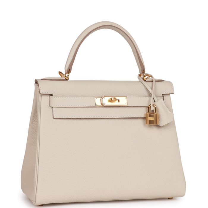 Handmade HKR 28 Craie Togo Gold Hardware - 图片 2