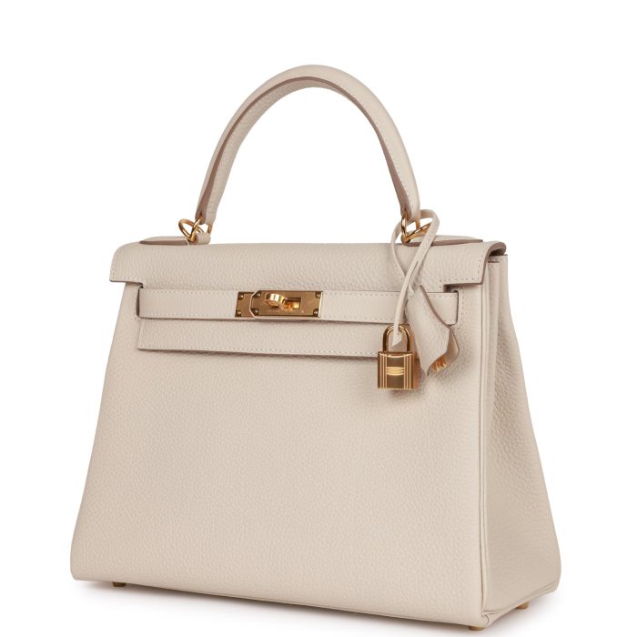 Handmade HKR 28 Craie Togo Gold Hardware - 图片 5