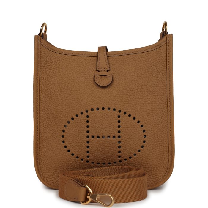 Handmade Bag HE TPM Biscuit Clemence Gold Hardware