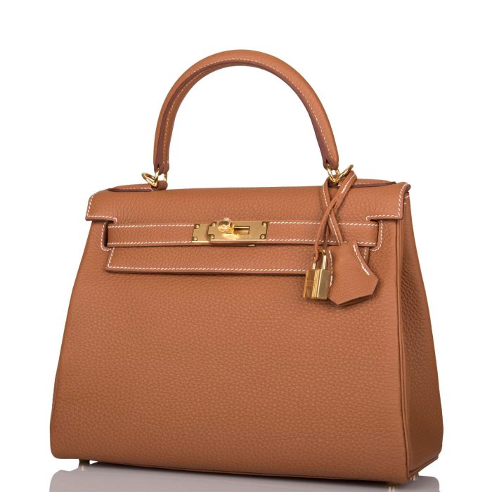 Handmade HKR 28 Gold Togo Gold Hardware - 图片 4