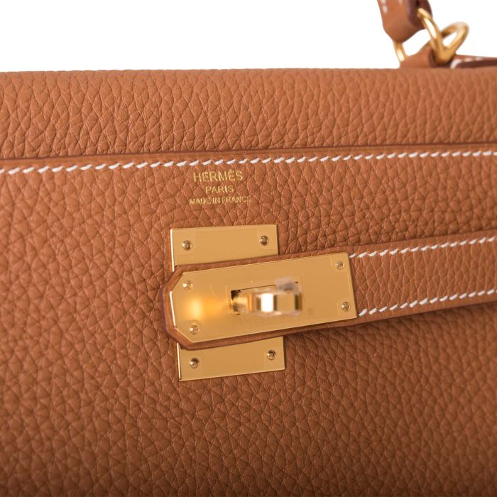 Handmade HKR 28 Gold Togo Gold Hardware - 图片 6