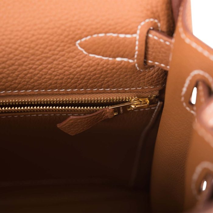 Handmade HKR 28 Gold Togo Gold Hardware - 图片 8