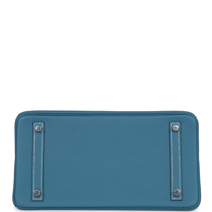 Handmade Bag HB 30 Blue Jean Togo Palladium Hardware - 图片 5