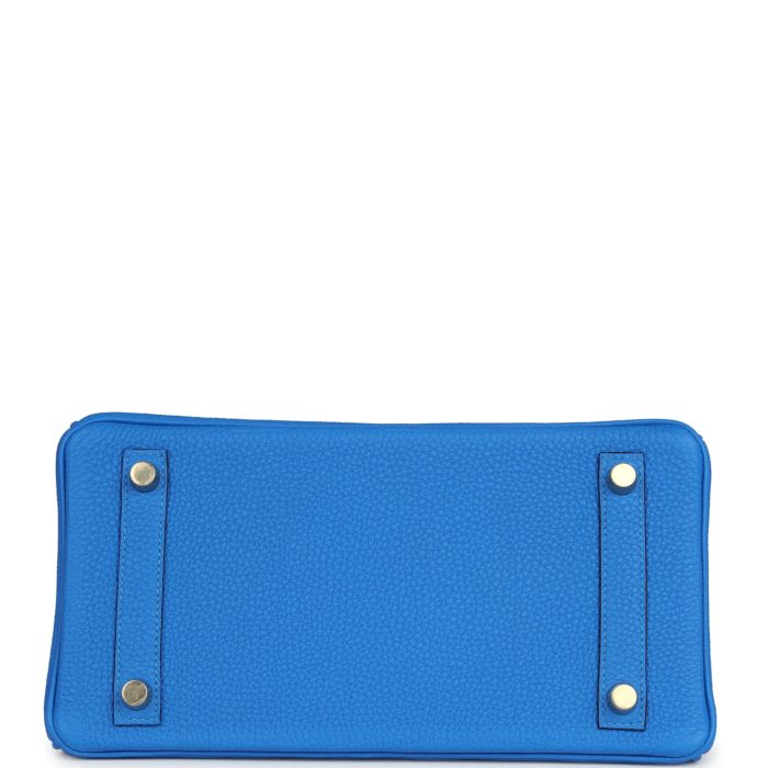 Handmade Bag HB 25 Bleu Hydra Togo Gold Hardware - 图片 5