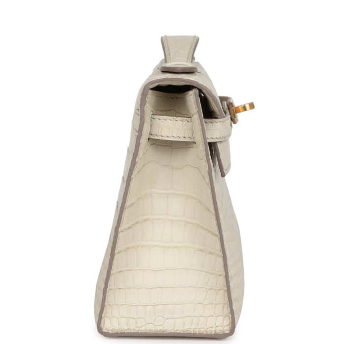 Handmade HKP Beton Matte Alligator Gold Hardware - 图片 4