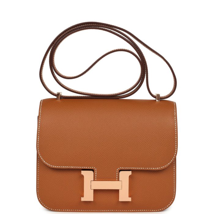 Handmade Bag HC 18 Gold Epsom Rose Gold Hardware