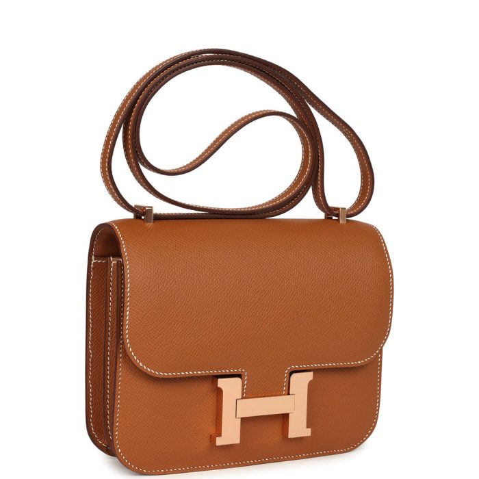 Handmade Bag HC 18 Gold Epsom Rose Gold Hardware - 图片 2