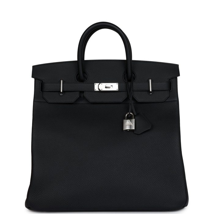 Handmade Bag HHACB 40 Black Togo Palladium Hardware