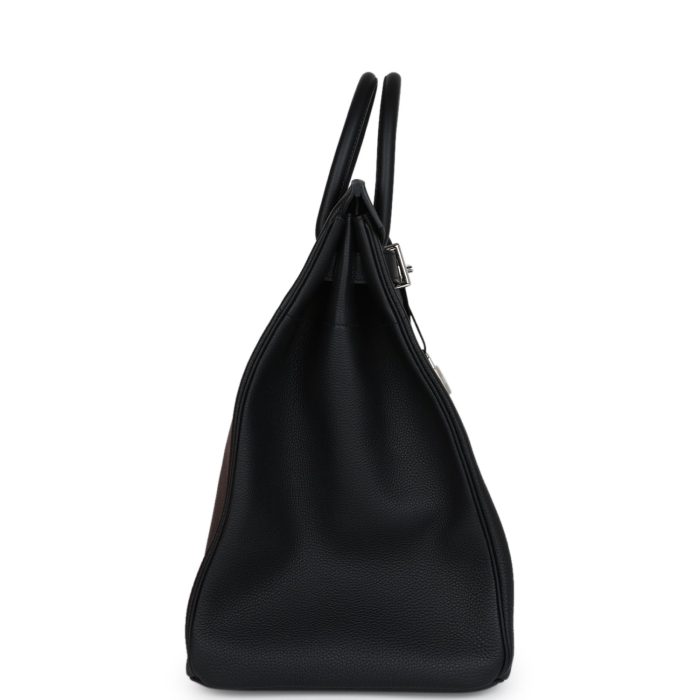 Handmade Bag HHACB 40 Black Togo Palladium Hardware - 图片 3