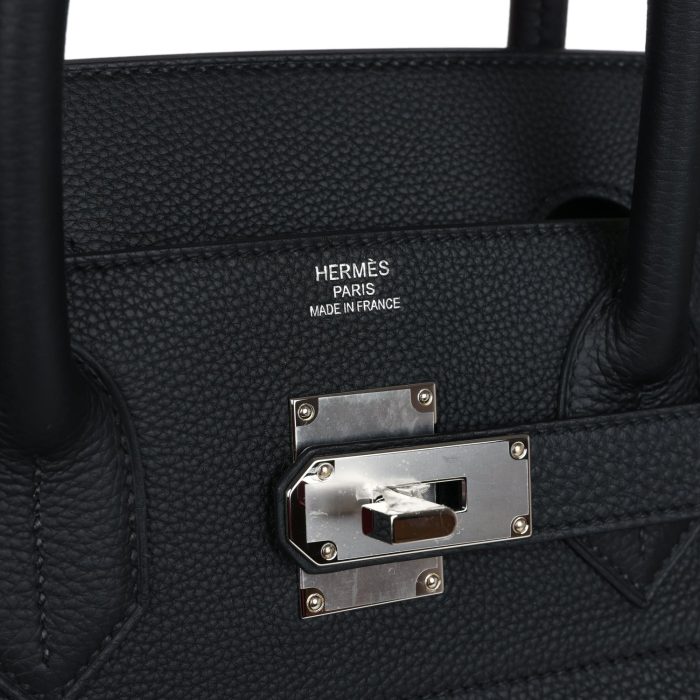 Handmade Bag HHACB 40 Black Togo Palladium Hardware - 图片 6