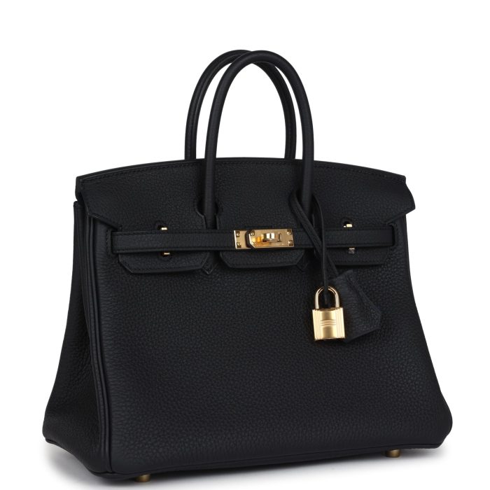 Handmade Bag HB 25 Black Verso Togo Gold Hardware - 图片 2