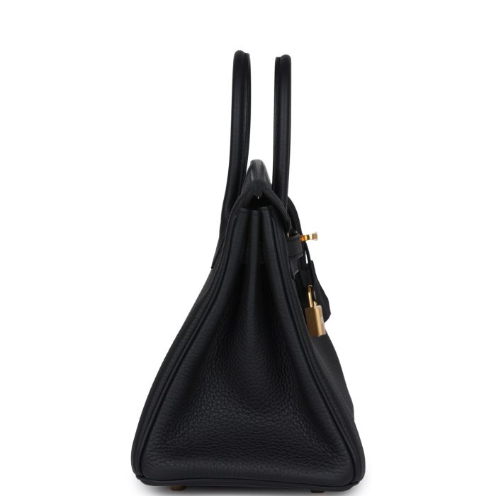 Handmade Bag HB 25 Black Verso Togo Gold Hardware - 图片 3