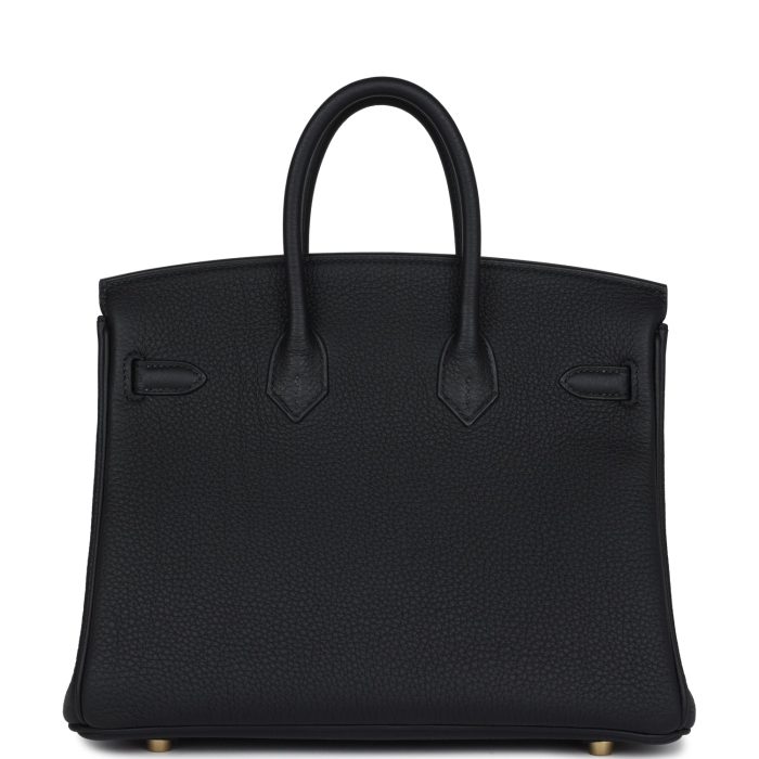 Handmade Bag HB 25 Black Verso Togo Gold Hardware - 图片 4