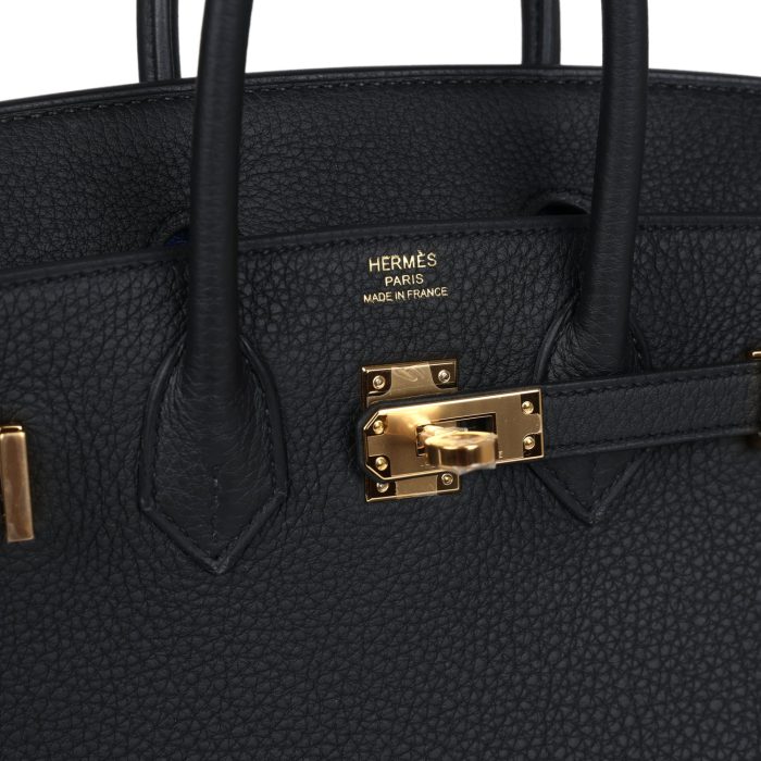 Handmade Bag HB 25 Black Verso Togo Gold Hardware - 图片 6