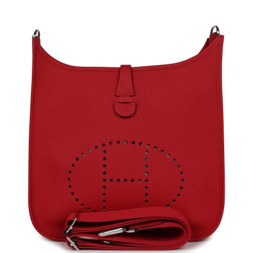 Handmade Bag HE III PM Vermillion Clemence Palladium Hardware