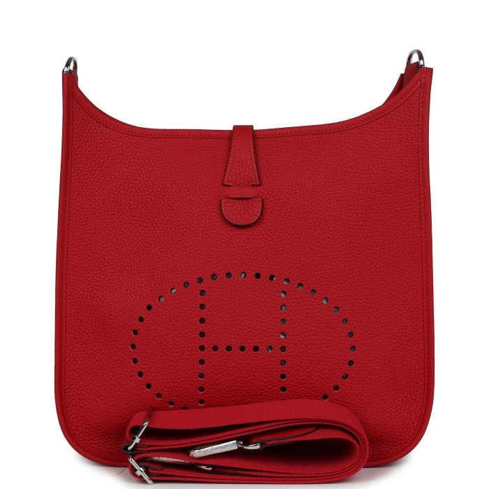 Handmade Bag HE III PM Vermillion Clemence Palladium Hardware
