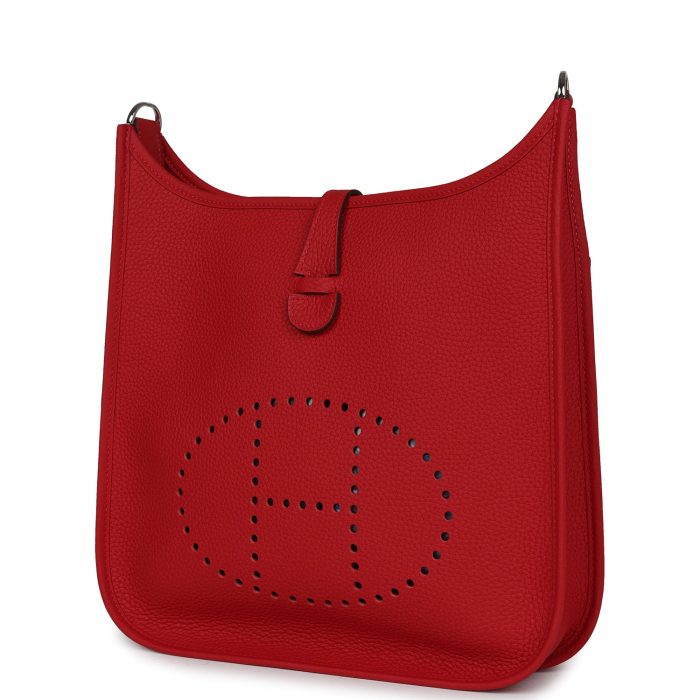 Handmade Bag HE III PM Vermillion Clemence Palladium Hardware - 图片 3