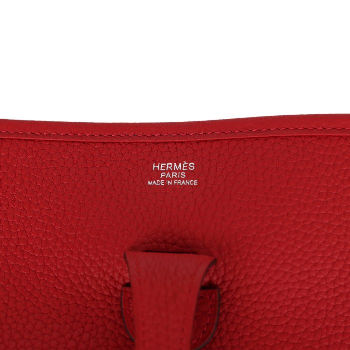 Handmade Bag HE III PM Vermillion Clemence Palladium Hardware - 图片 7