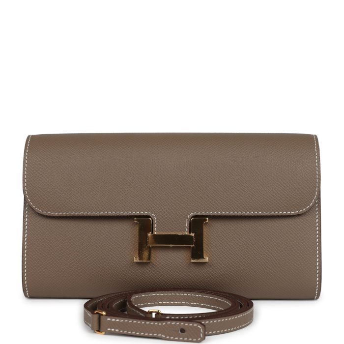 Handmade Bag HC Wallet To Go Etoupe Epsom Gold Hardware
