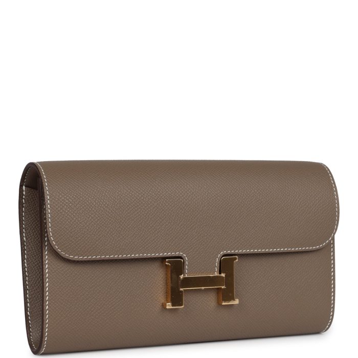 Handmade Bag HC Wallet To Go Etoupe Epsom Gold Hardware - 图片 2