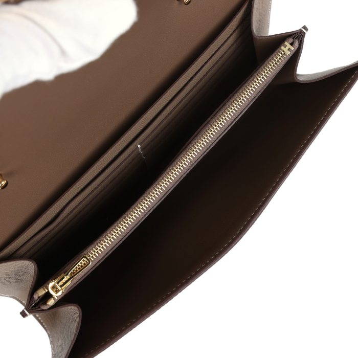 Handmade Bag HC Wallet To Go Etoupe Epsom Gold Hardware - 图片 7
