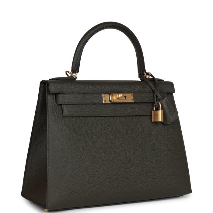 Handmade HKS 28 Vert De Gris Epsom Gold Hardware - 图片 2