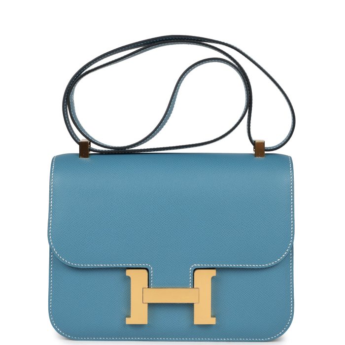 Handmade Bag HC 1-24 Blue Jean Epsom Gold Hardware