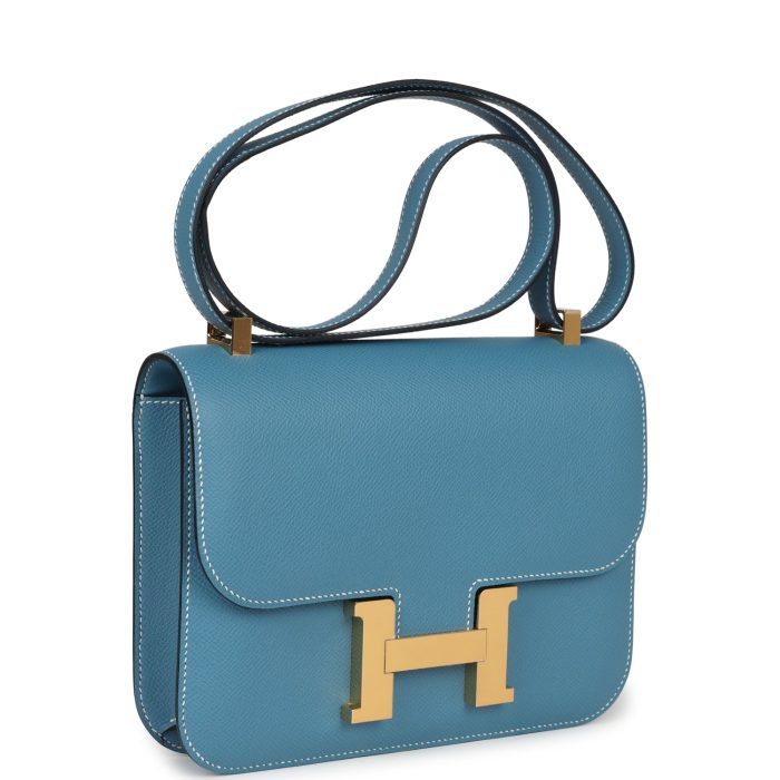 Handmade Bag HC 1-24 Blue Jean Epsom Gold Hardware - 图片 2