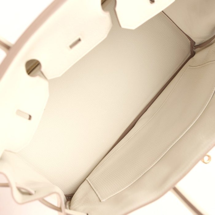 Handmade Bag HB 35 Craie Togo Rose Gold Hardware - 图片 7