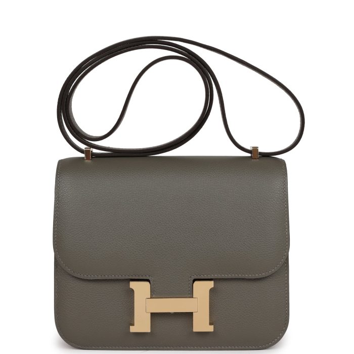 Handmade Bag HC 18 Gris Meyer Verso Evercolor Permabrass Hardware