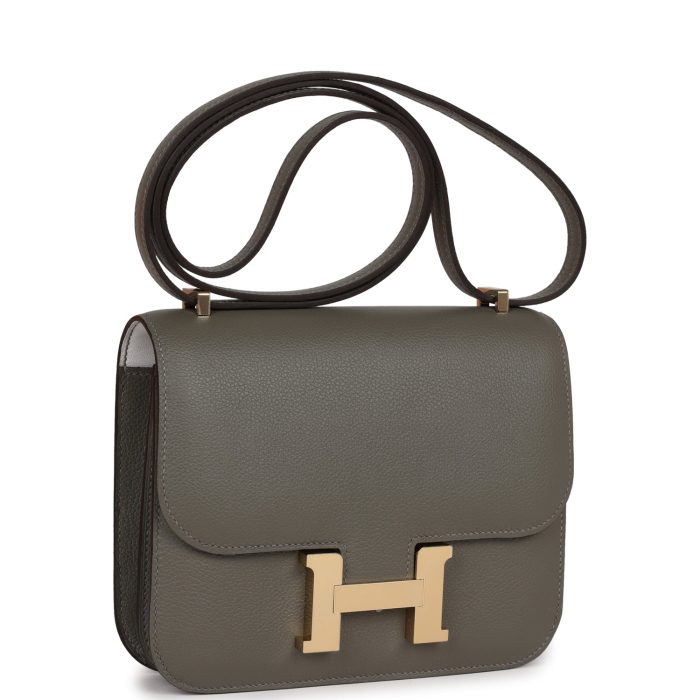 Handmade Bag HC 18 Gris Meyer Verso Evercolor Permabrass Hardware - 图片 2