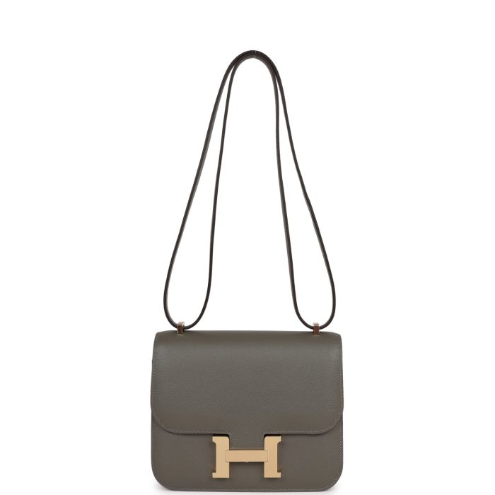 Handmade Bag HC 18 Gris Meyer Verso Evercolor Permabrass Hardware - 图片 6