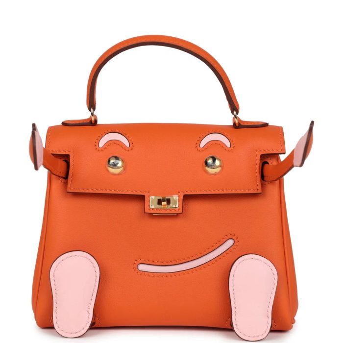 Handmade HKD Orange and Rose Sakura Swift Gold Hardware