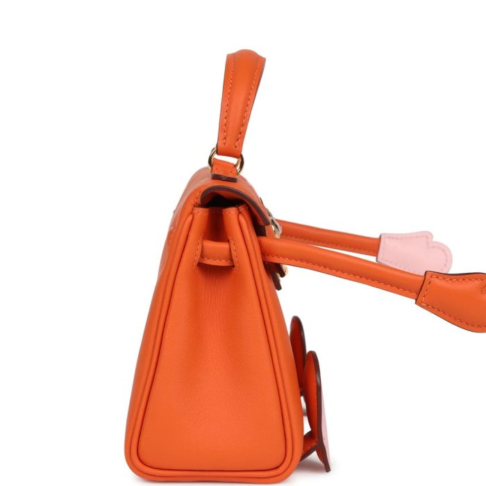 Handmade HKD Orange and Rose Sakura Swift Gold Hardware - 图片 4