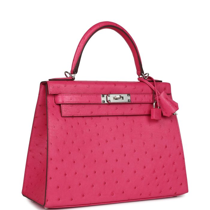Handmade HKS 28 Rose Tyrien Ostrich Palladium Hardware - 图片 2