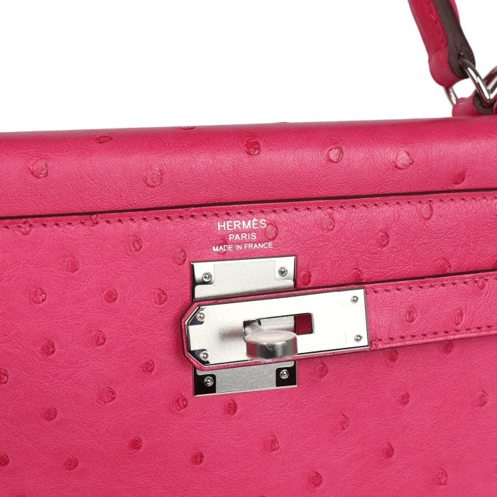 Handmade HKS 28 Rose Tyrien Ostrich Palladium Hardware - 图片 7