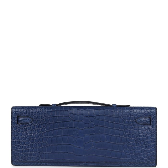 Handmade Bag HKC Bleu De Malte Matte Porosus Crocodile Palladium Hardware - 图片 4