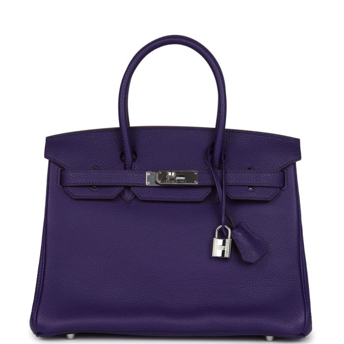 Handmade Bag HB 30 Iris Clemence Palladium Hardware